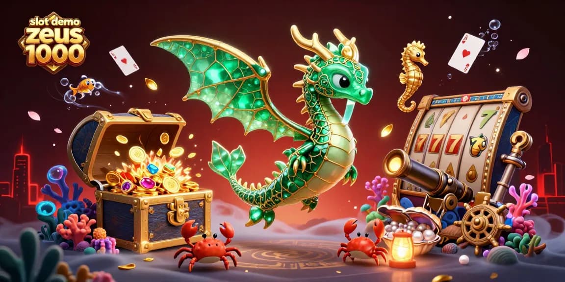 Experience the thrilling slot demo zeus 1000 with a dynamic underwater scene featuring character-filled action.