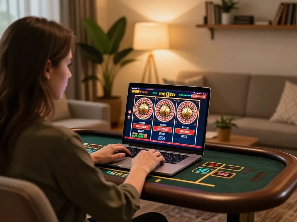Play fun88 online with an elegant setup showcasing interactive gaming options.