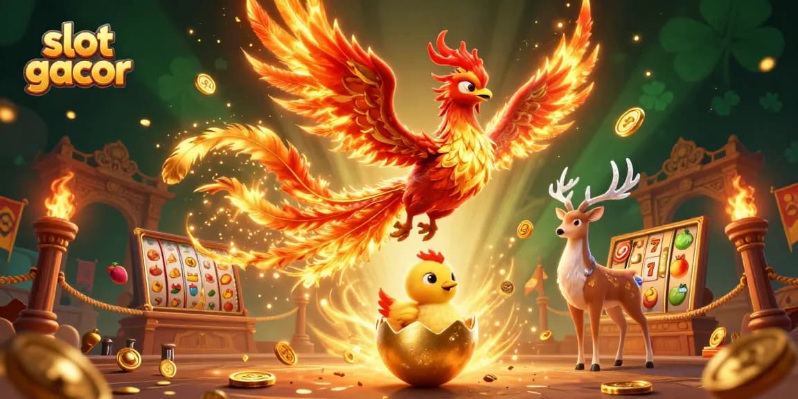 Rasakan sensasi slot gacor dengan karakter 3D yang menawan dan elemen kasino dalam ilustrasi dinamis ini.