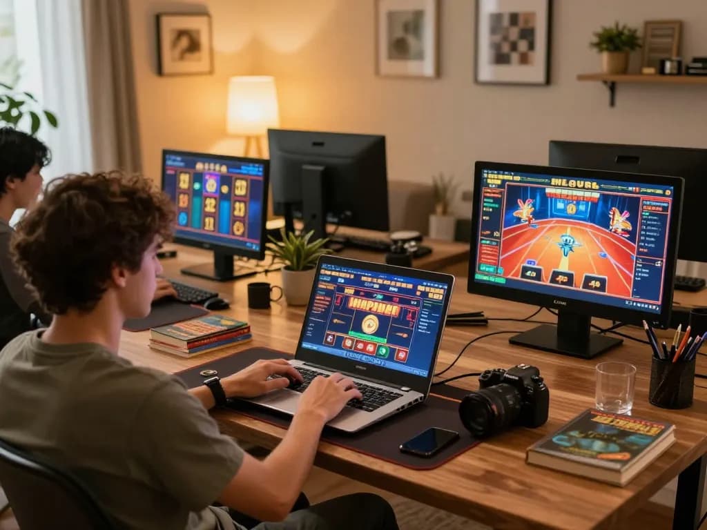 makemyhairgrowfast features players engaged in thrilling online casino gameplay, showcasing interactive slots and poker.