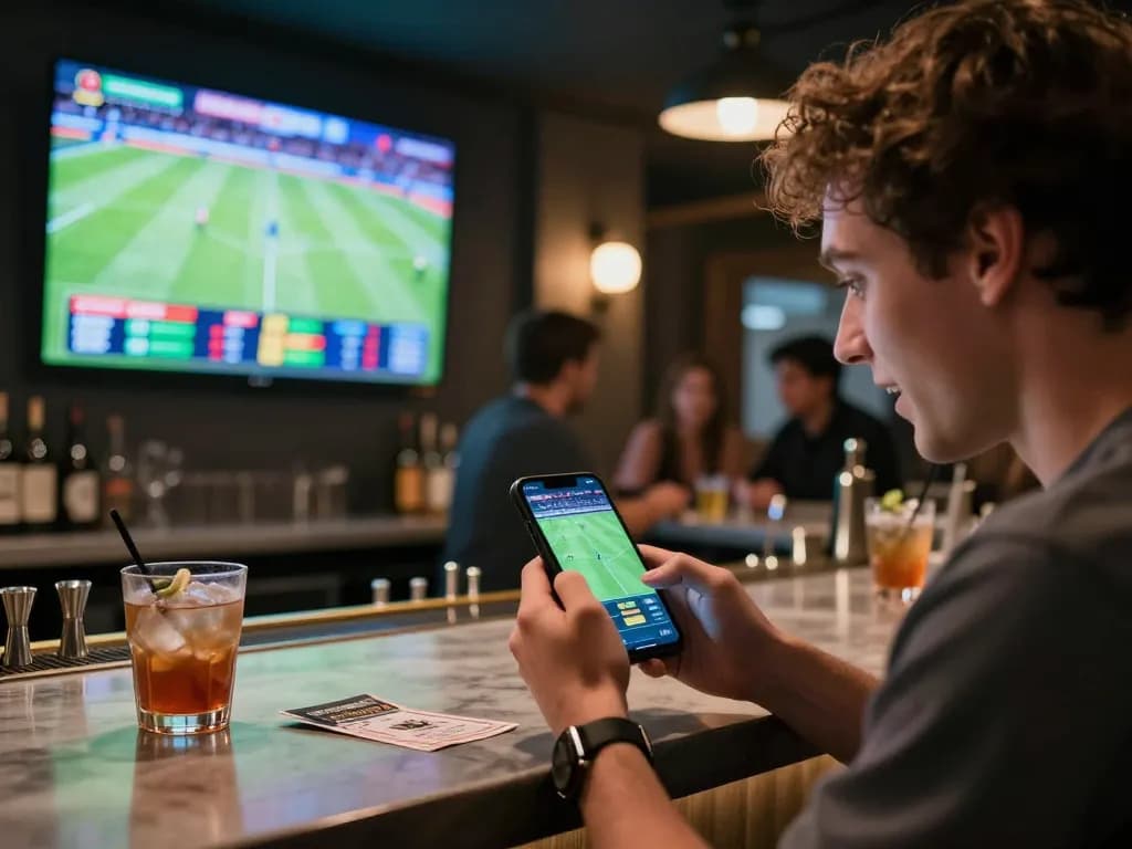 Betting excitement with 7m odds review at a stylish sports bar