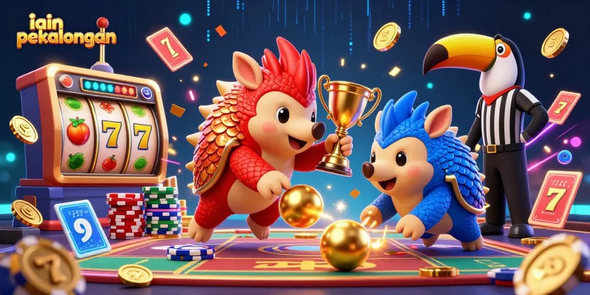Experience thrilling casino gaming at iain pekalongan with vibrant pangolin characters and exciting betting elements.
