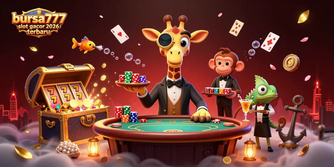 Experience the thrill at bursa777 slot gacor 2026 terbaru with a vibrant casino scene featuring exciting gaming elements.