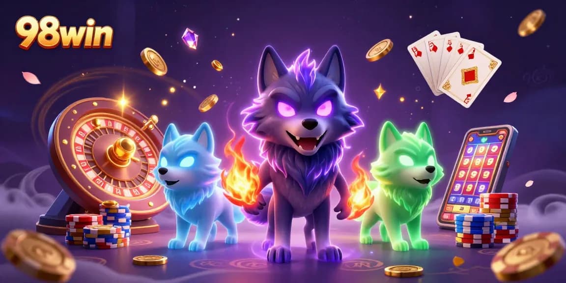Experience thrilling action with 98win's casino games as the ghostly wolf pack leads you to winnings.