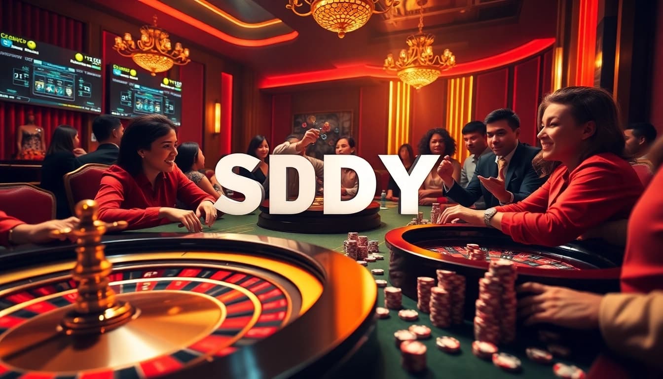 Experience live sdy excitement with a thrilling casino atmosphere showcasing a live SDY draw.
