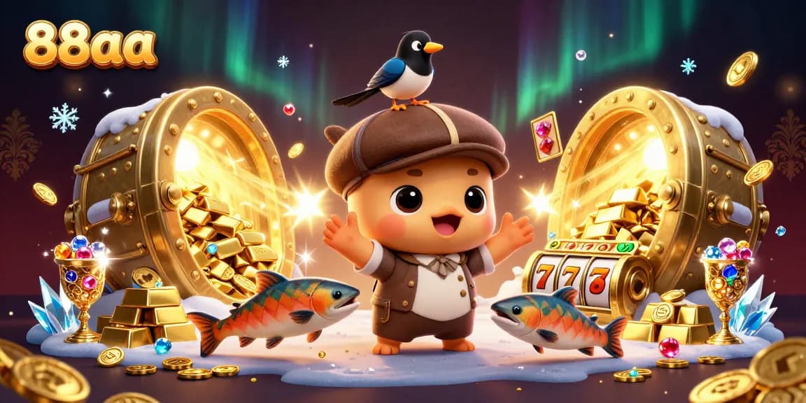 Immerse in playful 88aa gambling adventures with vibrant slot visuals and gold treasures.