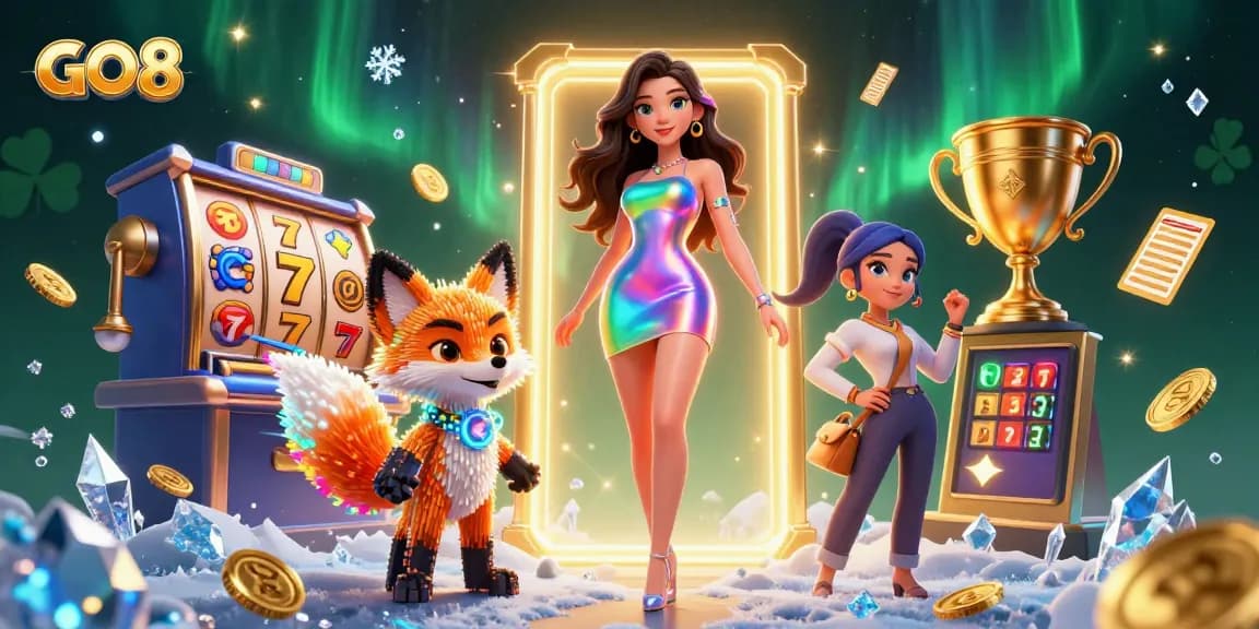 Experience GO8's vibrant casino world with dynamic slots and exciting jackpot moments.