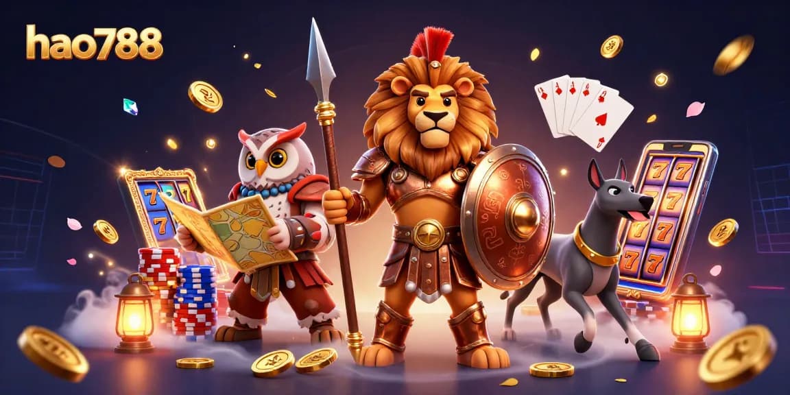 Menangkan jackpot di HAO788 dengan grafis slot yang luar biasa dan karakter unik dalam satu gambar yang menarik.