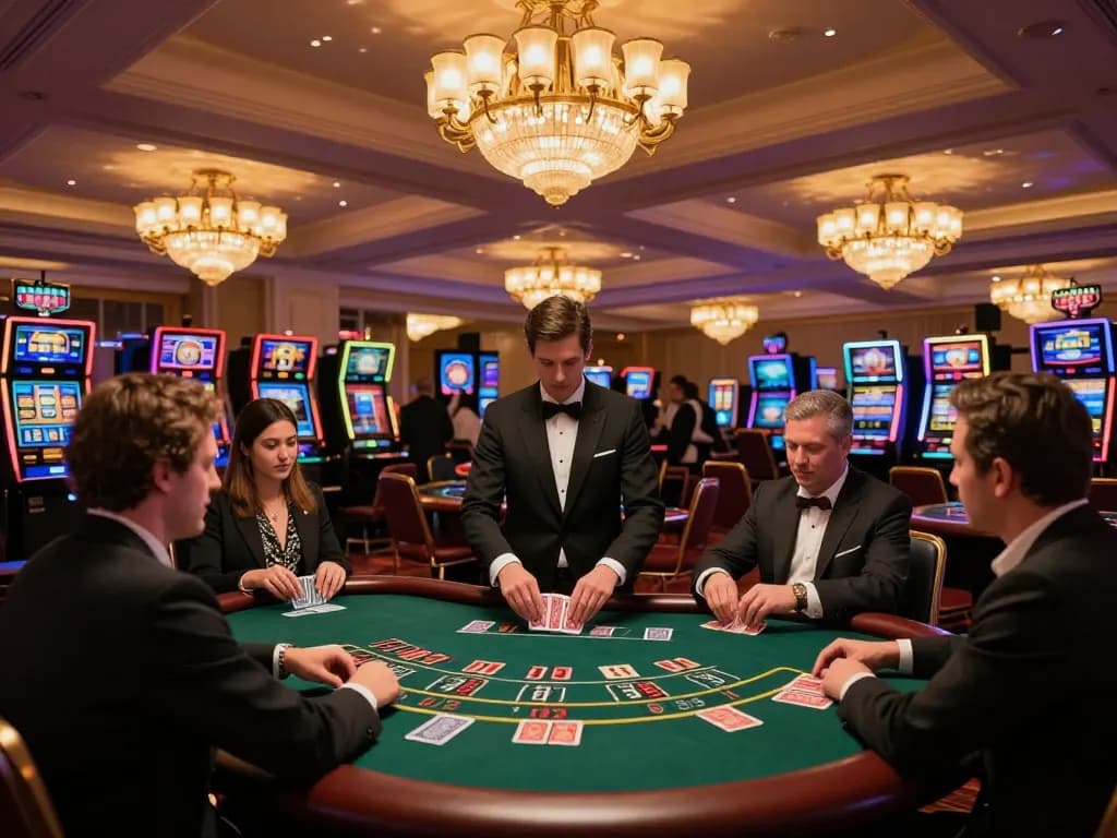 Players engaging in thrilling blackjack at XX88 casino, showcasing luxurious environment and dynamic gameplay