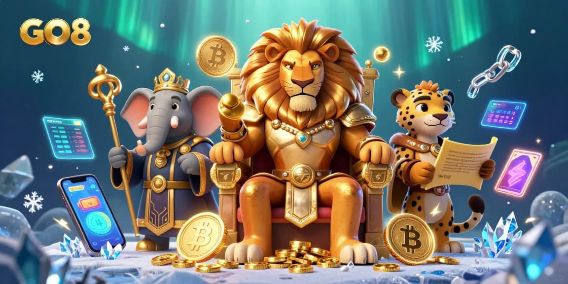 Experience exciting gameplay at GO8 with royal characters and modern gaming elements.