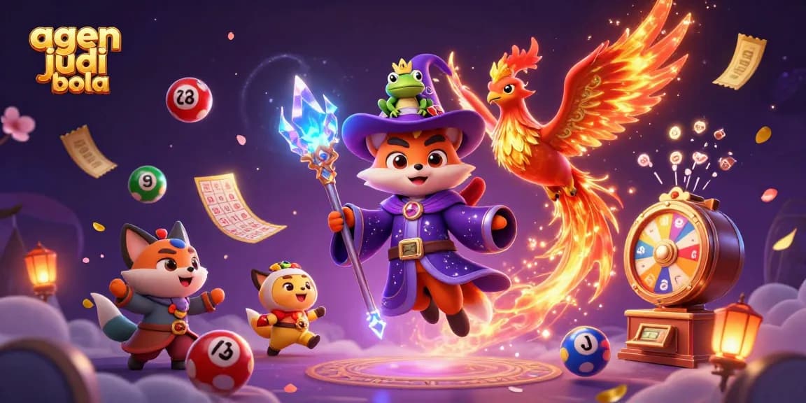 Spin to win with agen judi bola while enjoying a vibrant 3D fantasy casino scene.