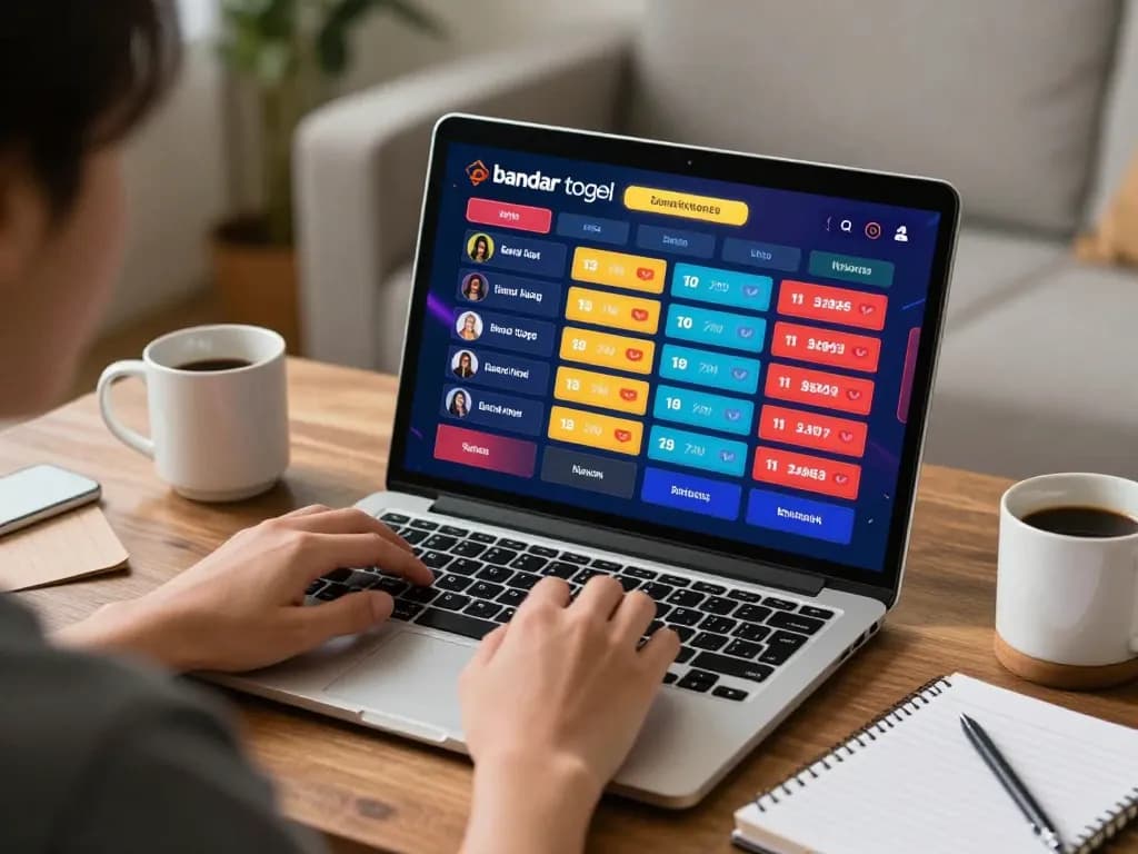 Engaging online gaming with bandar togel interface, showcasing a cozy betting atmosphere and responsible gambling strategies