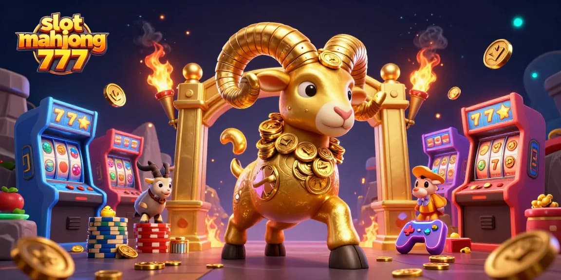 Win big in slot mahjong 777 with colorful 3D elements and animated characters showcasing the excitement of casino gaming.