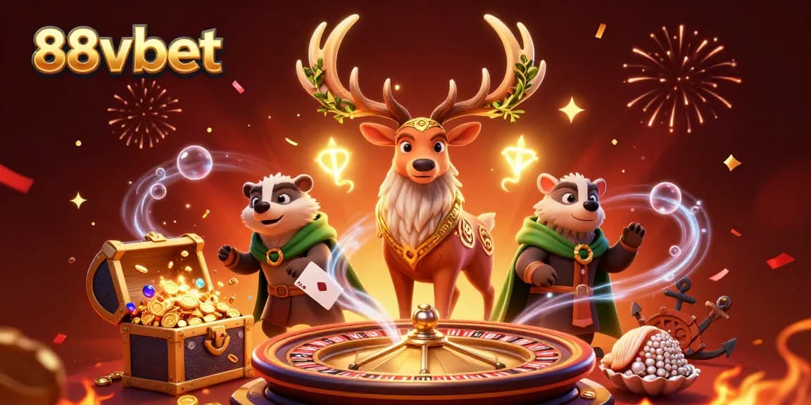 Experience exhilarating gaming at 88vbet with a dynamic casino scene filled with excitement.