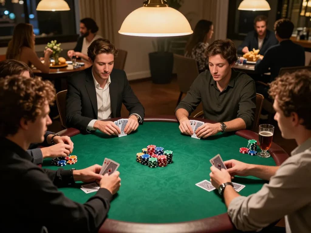 Engage in exciting gameplay at https://ulat123g.com/ during a lively poker night with friends.