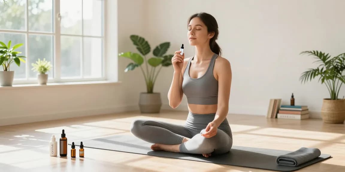 How To Vape safely with premium CBD products in a peaceful yoga setting, focusing on natural wellness and holistic practices.
