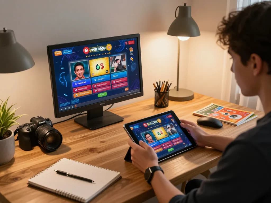 Berinteraksi dengan antarmuka situs togel selama sesi judi online yang memberikan wawasan permainan strategis
