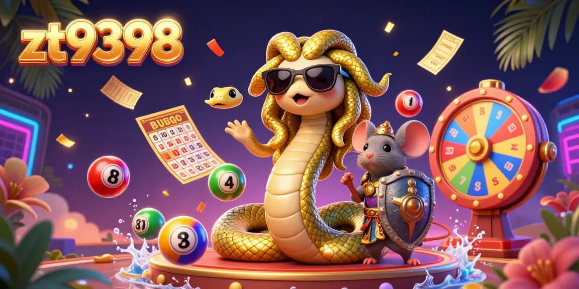Players engage in thrilling games at zt9398 with vibrant lottery elements and exciting casino visuals.