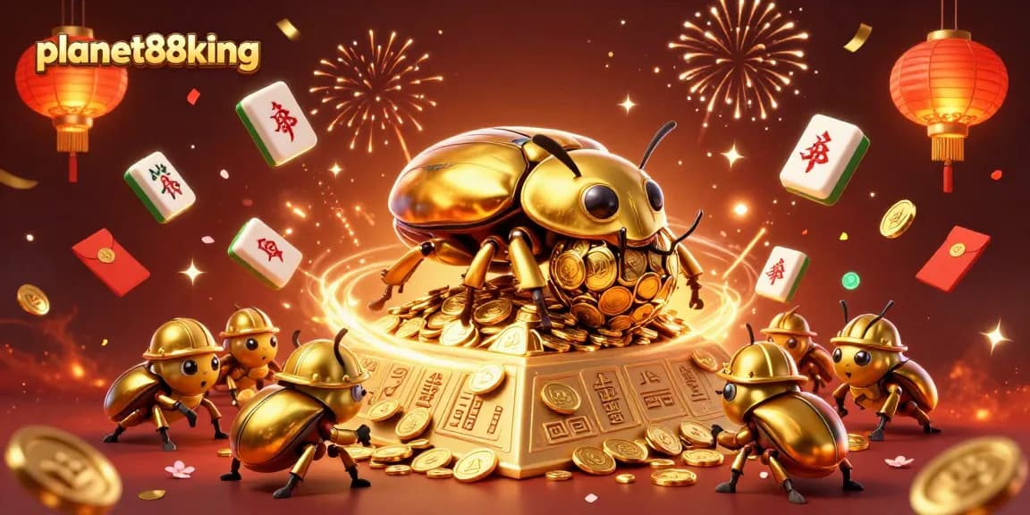 Experience thrilling gameplay at planet88king with vibrant gaming elements and festive effects.