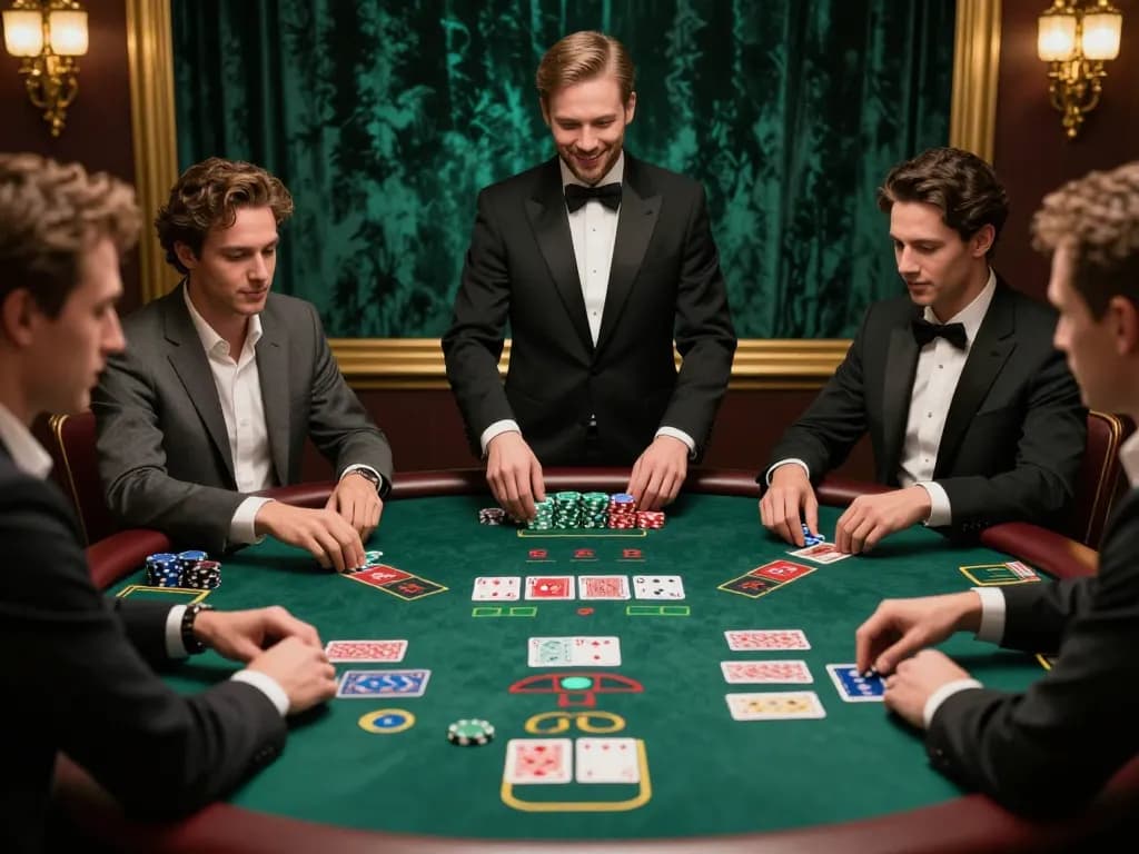 Players strategizing at the blackjack table while enjoying their experience at aa88i casino