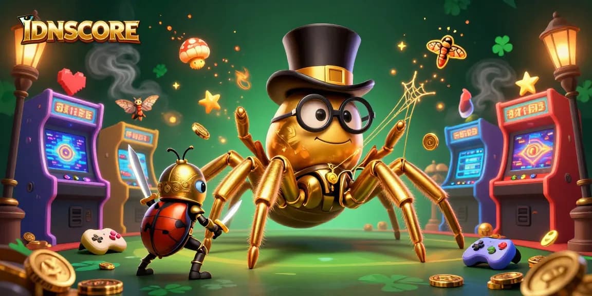 IDNSCORE players enjoying competitive gaming in a vibrant casino environment packed with action.