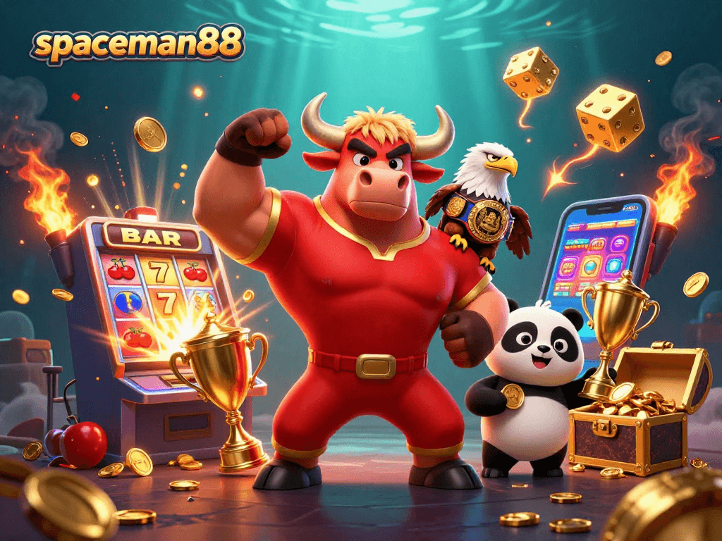 spaceman88 showcases exciting online slots with a massive jackpot explosion and winning symbols.