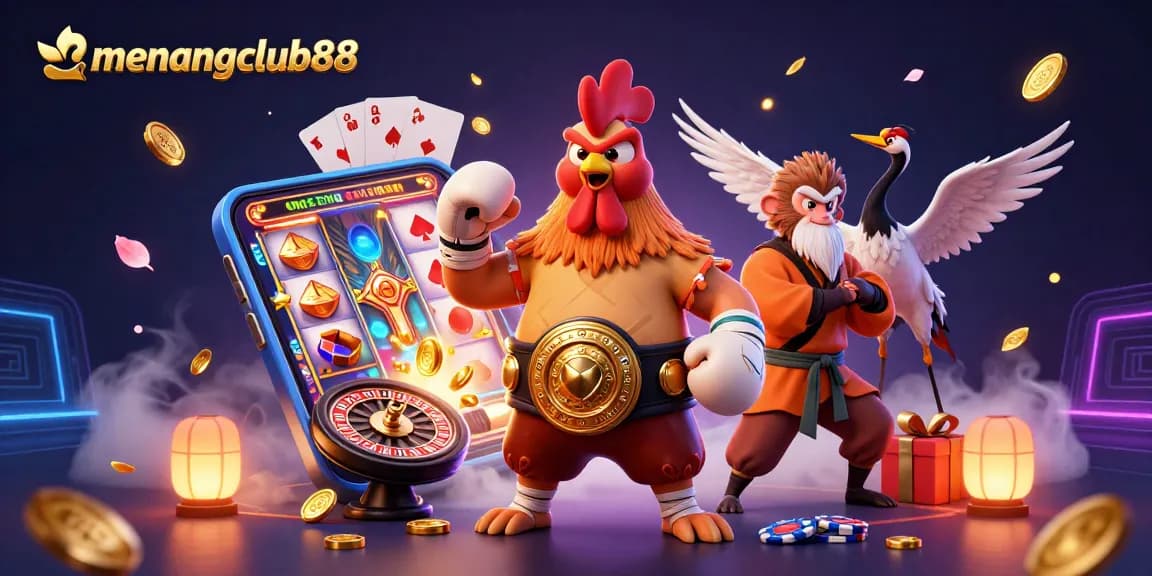 Spin to win with menangclub88's intense cartoon characters and dynamic casino elements.