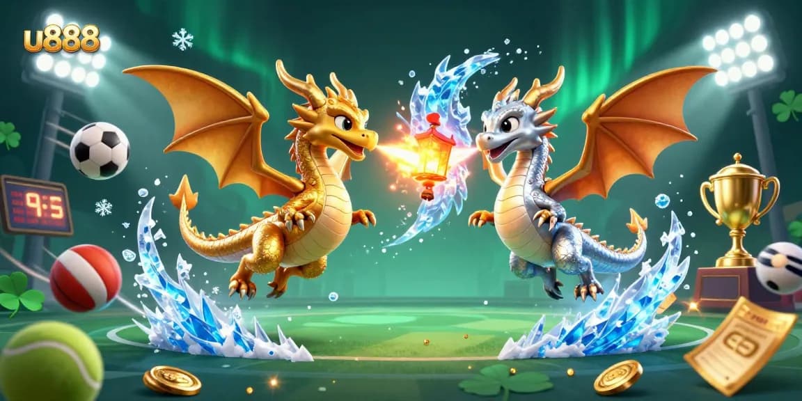 Engage with u888's thrilling experience featuring dynamic dragons and sporty game elements.