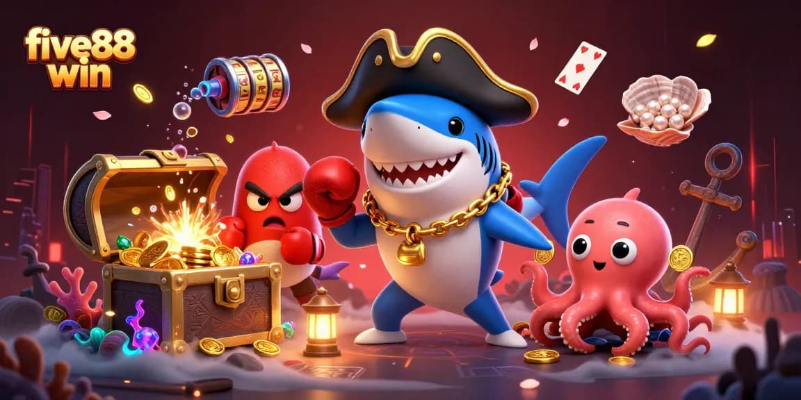 Engage in thrilling plays with five88 win as pirate characters discover treasures beneath vibrant ocean waves.
