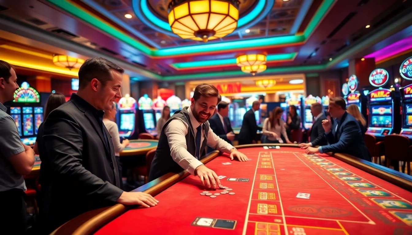 Experience the thrill of uvip娛樂 with lively casino games and engaging players at vibrant tables.