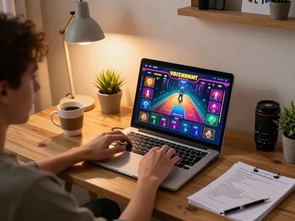 Catching winning moments at n188vip with engaging online gaming setup.