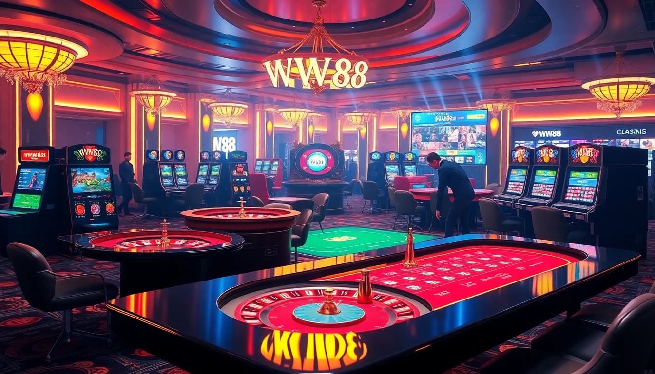 Experience online gaming excitement with https://ww88jo.com/ featuring casino tables and vibrant slot machines.