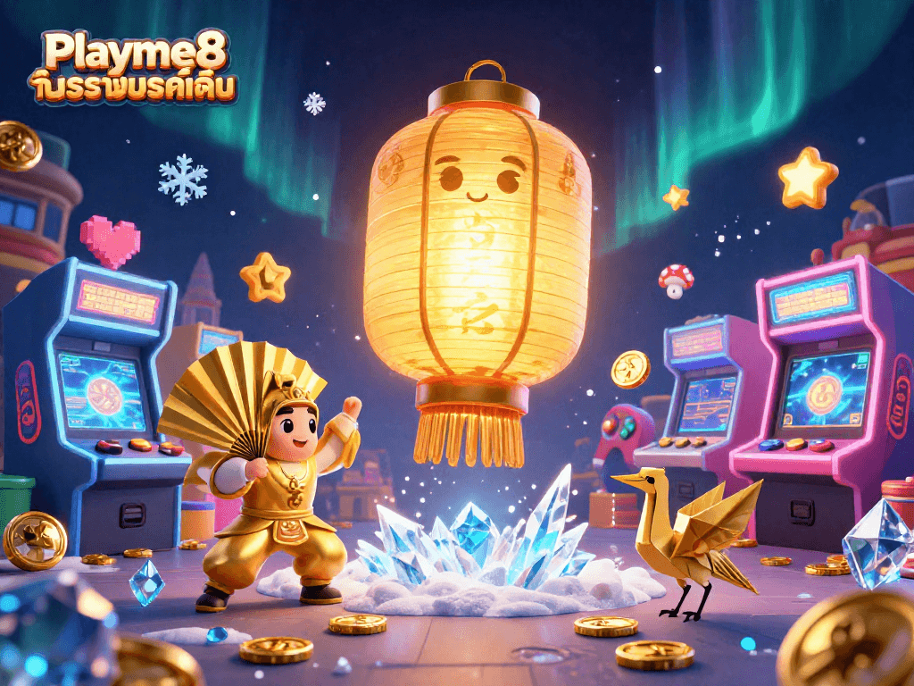 เล่นเดิมพันที่ Playme8 ตารางบอลคู่เด่น พร้อมไปกับจิตวิญญาณโคมไฟทองคำและเพื่อนๆ