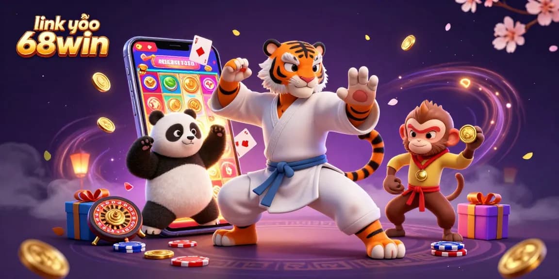 Interactive slot gaming experience at link vào 68win featuring fun characters and vibrant game elements.
