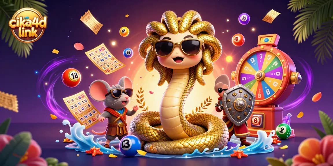 Engage in thrilling gameplay with CIKA4D link, showcasing vibrant lottery balls and exciting game elements.