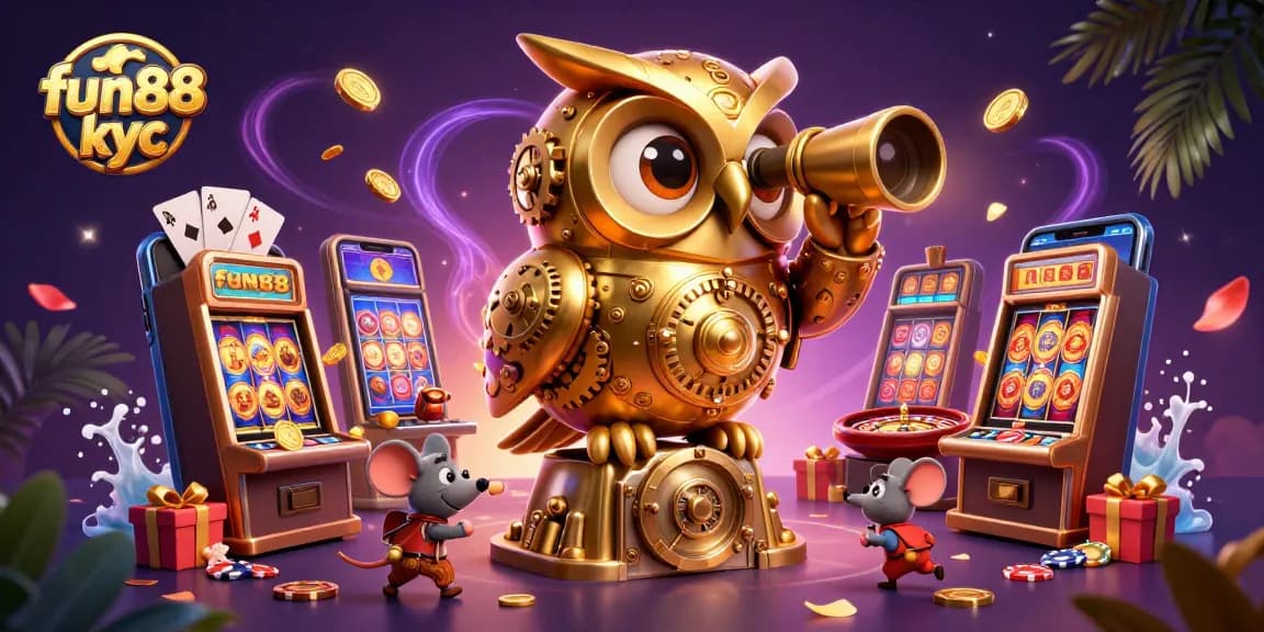 Khám phá fun88 kyc với đồng hồ vàng 3D và trò cá cược hấp dẫn.