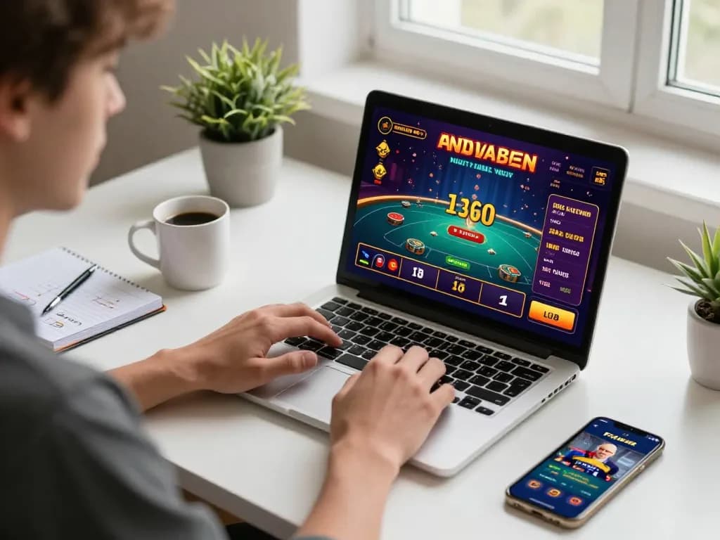Player enjoying an online casino experience on F168 platform with strategic betting notes