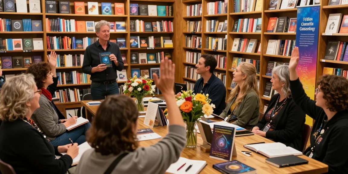 Engaging book launch event at https://tallengreenfield.com featuring T Allen Greenfield's UFOnauts.