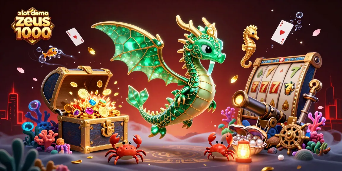 Experience the thrilling slot demo zeus 1000 with a dynamic underwater scene featuring character-filled action.