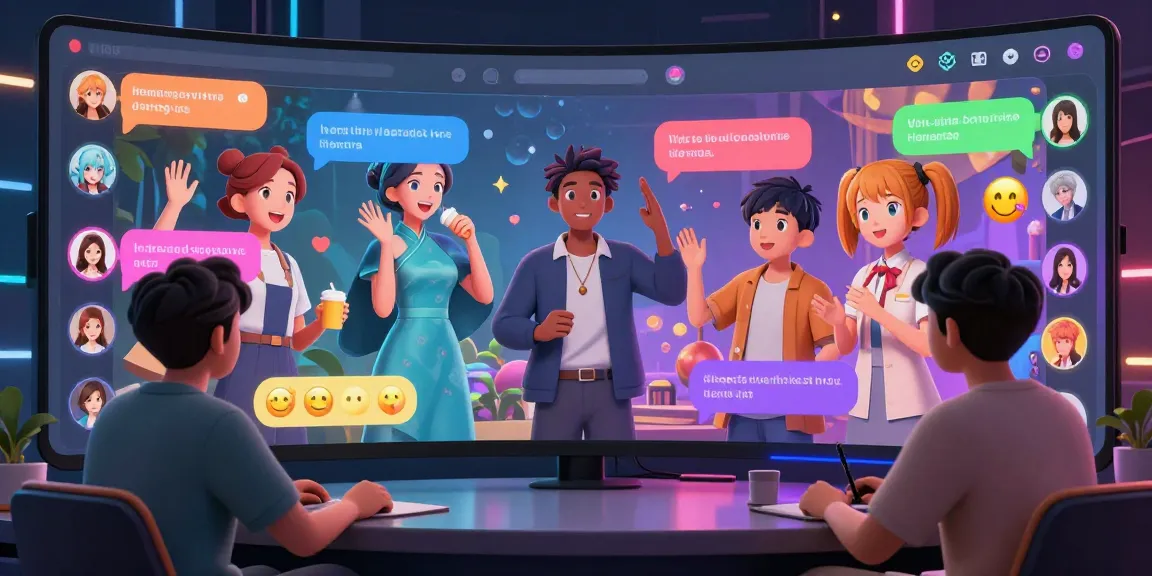 Engage in vibrant hentai chat with unique anime characters in a lively digital chatroom.