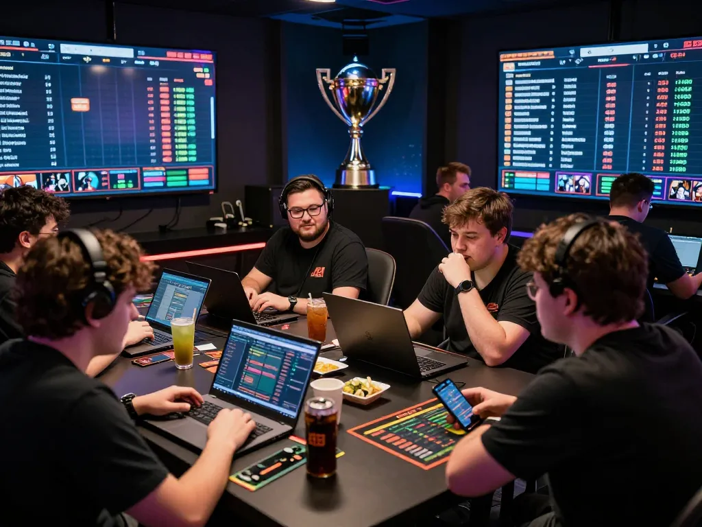 Live Dota 2 betting action at GGLBet Singapore with vibrant screens, engaged gamers, and competitive atmosphere.