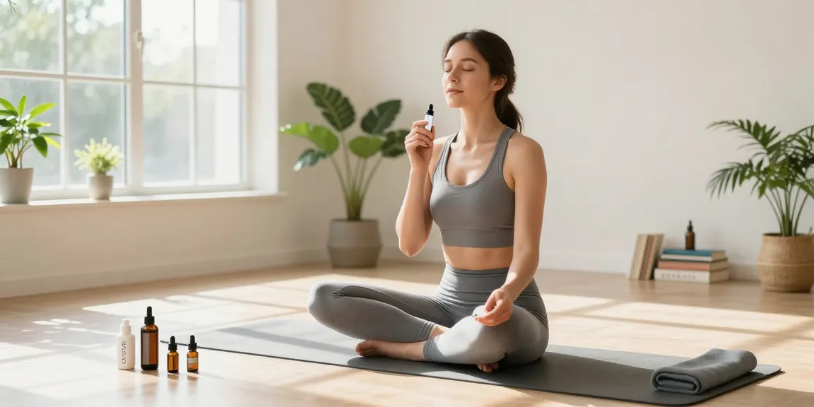 How To Vape safely with premium CBD products in a peaceful yoga setting, focusing on natural wellness and holistic practices.
