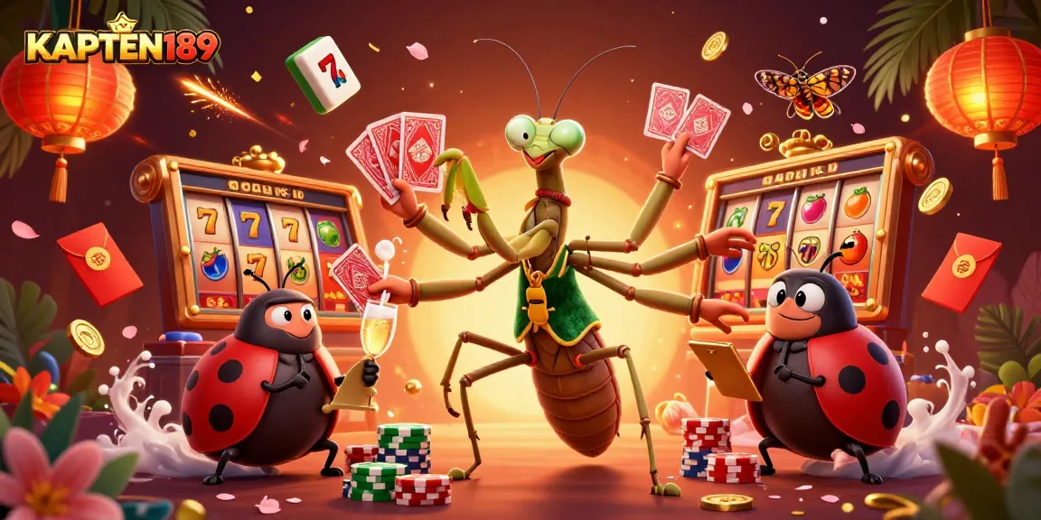 KAPTEN189 menampilkan keasyikan slot online dalam suasana perjudian yang penuh warna dan fantastis.