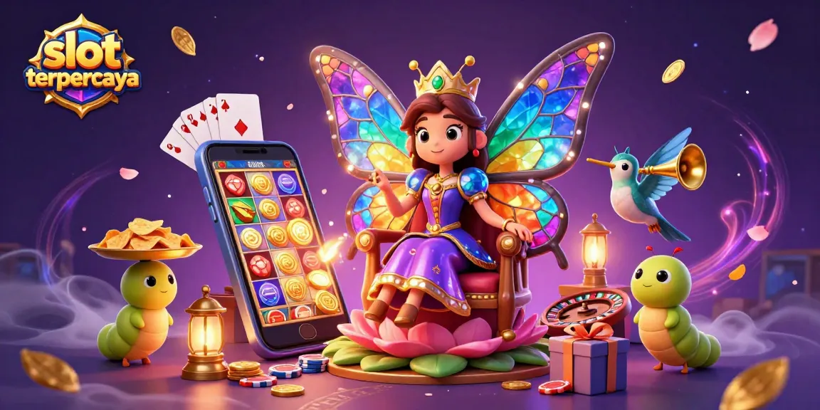 Spin the reels at slot terpercaya for thrilling casino action within an enchanting scene.