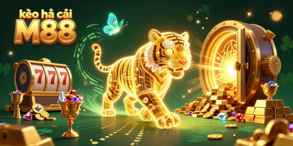Khám phá kèo nhà cái M88 với hình ảnh sòng bạc neon đầy sắc màu, hấp dẫn.