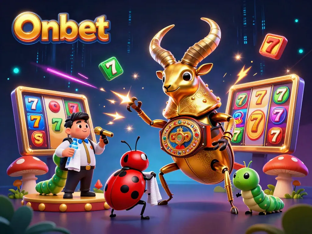 Experience thrilling gameplay at Onbet with vibrant casino elements and exciting characters.