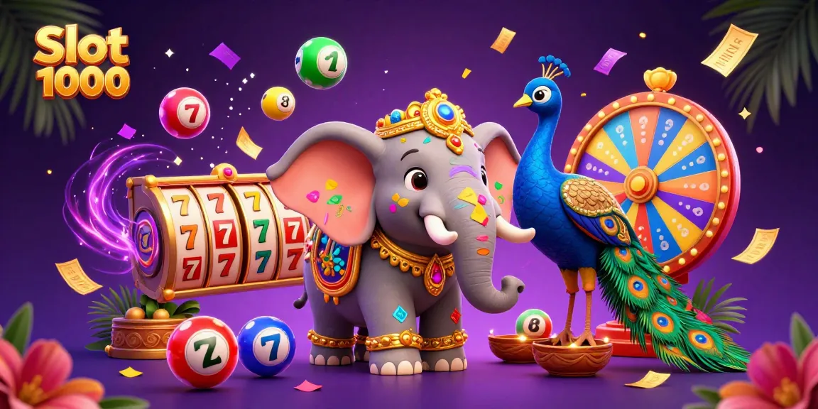 Experience winning excitement at Slot 1000 with vibrant characters and dynamic game elements in a colorful scene.