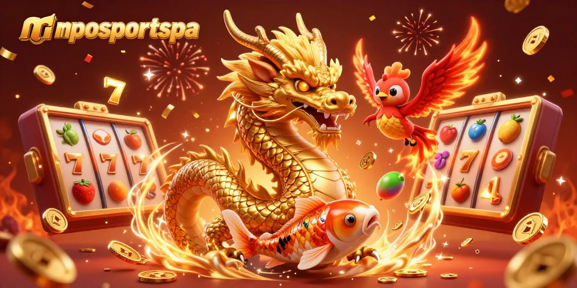 Rasakan kemenangan mendebarkan di mposportspa dengan simbol slot yang cerah dan seekor naga yang sedang bermain.