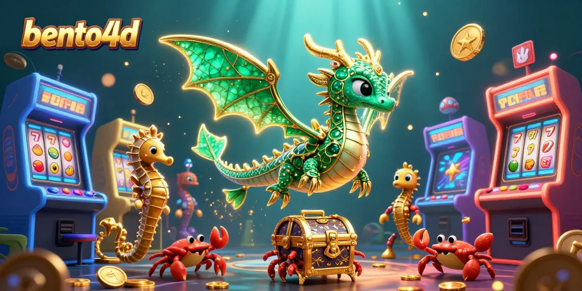 Terlibat dengan adegan kasino 3D bento4d yang penuh warna menampilkan naga zamrud dan gulungan slot yang mengasyikkan.