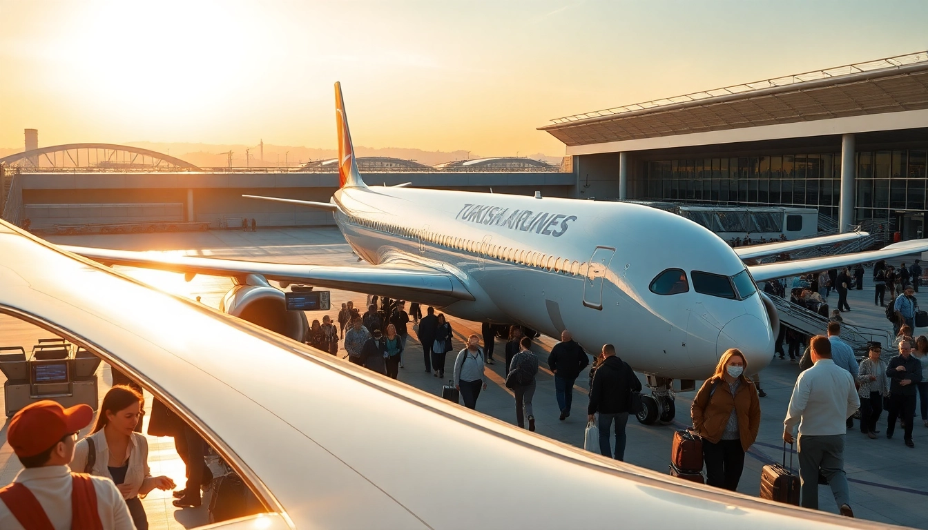 tk88 flight scene with Turkish Airlines aircraft at Istanbul Airport